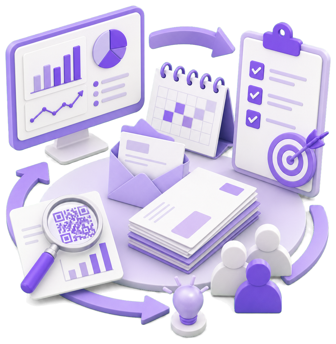 測定結果を次回施策に活かすイラスト